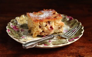 rhubarb-ginger-cake