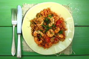 SHOULD I GO PESCETARIAN? AND PRAWN, PEA AND PEPPER PAELLA