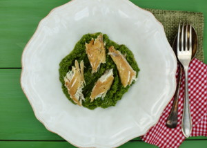 WHY YOU MIGHT NOT BE AS OLD AS YOU THINK – PEA & WATERCRESS PUREE WITH SMOKED MACKEREL