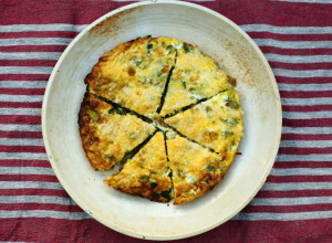 WHY A LINE OF FLOSS WILL KEEP YOU IN GOOD HEALTH – COURGETTE, LEEK & GRUYERE FRITTATA