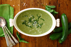 GET THEE TO A FOREST (ON FOOT) AND HERBY COURGETTE/ZUCCHINI SOUP