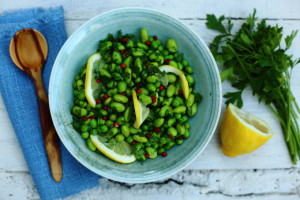 PEAS & BEANS WITH LEMON & PINK PEPPERCORNS